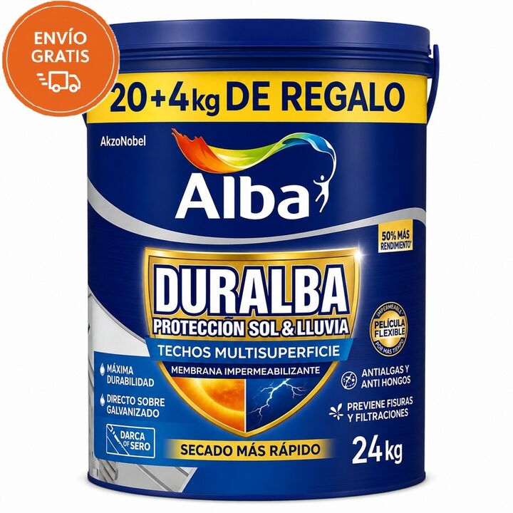 Duralba Techos Multisuperficie 24 kg - Vista 1
