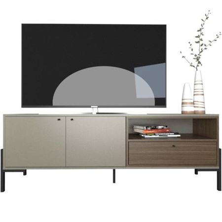 Rack de TV Metalwood DS Home Nogal Gris 152x55x36cm
