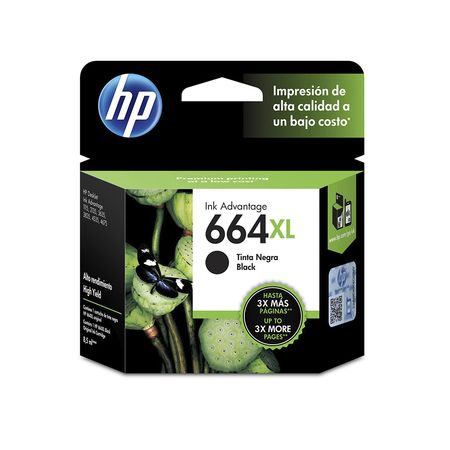 Cartucho de Tinta HP 664XL F6V31AL NEGRO original 4535