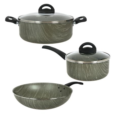 Bateria de Cocina Cacerola Olla Sartén Bifera Grill Aston Terra