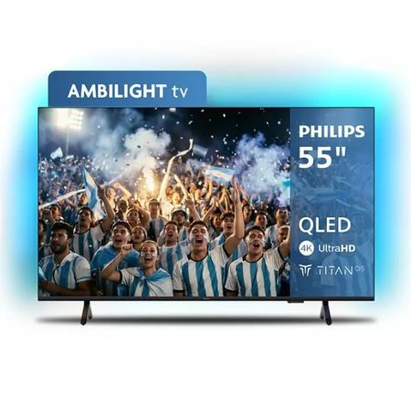 Smart Tv Qled Philips 55 Pulgadas 4K 55Pud8250 Titan Ambilight