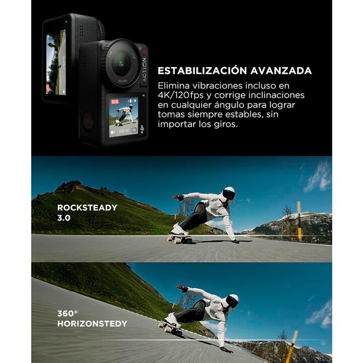 Cámara DJI Osmo Action 4 Standard Combo 4K Dual Screen - Vista 3
