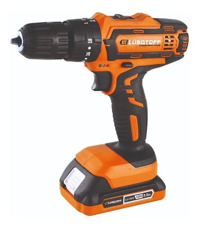 Taladro Percutor Inalambrico Lusqtoff Atl18-8b Kit Maletin