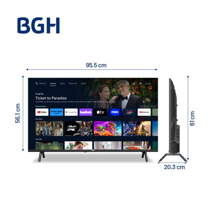 Smart TV BGH B4325FS5A 43" Android Full HD - Vista 2