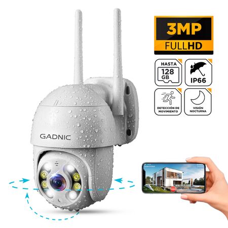 Camara de Seguridad Wifi IP Gadnic DM200W Full HD Motorizada