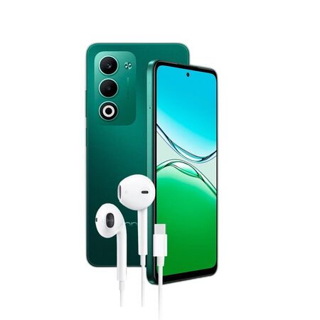 Combo Oppo A5 4G 4+256GB Verde + Auricular Dekkin USB-C