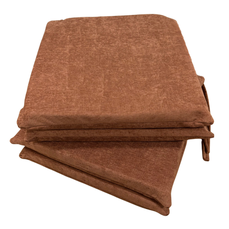 Almohadon para Silla 40x40 Cubresilla Chenille anti mancha por Unidad Ocre