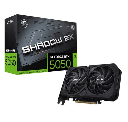 Placa de Video MSI GeForce RTX 5050 SHADOW 2X OC 8G
