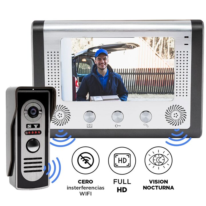 Portero Visor Eléctrico Timbre Gadnic Pantalla Lcd Con Cámara - Vista 1
