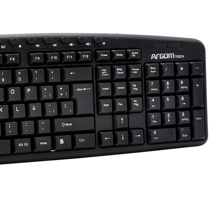 Teclado Multimedia Argomtech Arg-kb-7807 Español Cable Usb - Vista 4