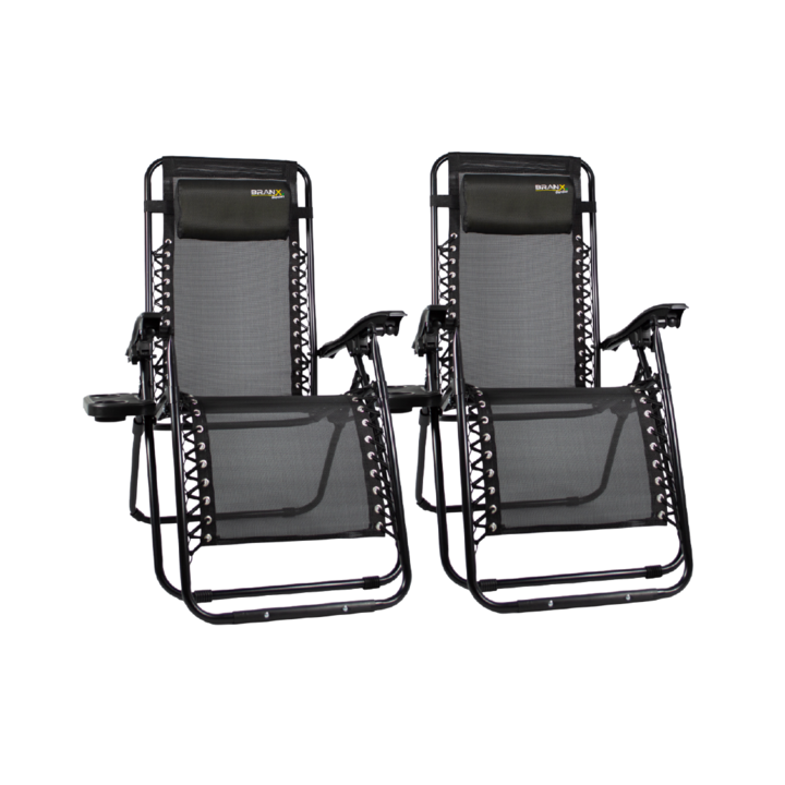 Reposera Plegable X2 Branx Gravedad Cero Con Mesa Auxiliar - Vista 1