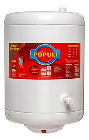 Termotanque Electrico Ecotermo Populi Elec53 49lts C/inf Color Blanco