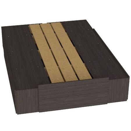 CAMA BOX ORLANDI WE 571 PREMIUM - WENGUE, EXTENSIBLE, 6 CAJONES