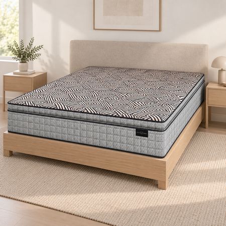 Colchón King Koil Kingsbury Resortes Pocket King Size 180x200x31 cm con Pillow Hasta 100 kg por persona