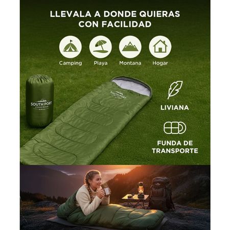 Bolsa de Dormir SouthPort Camping Con Cierre