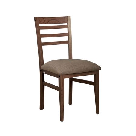 Silla Ana Tapizado Ecocuero Genoud Paraíso Nogal