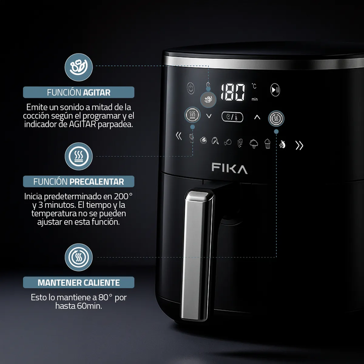 Freidora de aire digital 5 lts 1400w Fika - Vista 2