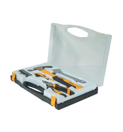 Set Juego De 14 Herramientas Lusqtoff L4906 Puntas + Maletin Gris