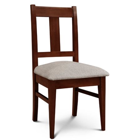 Silla de Comedor Euro lustre Caoba Tapizado Shot Antique Espacity