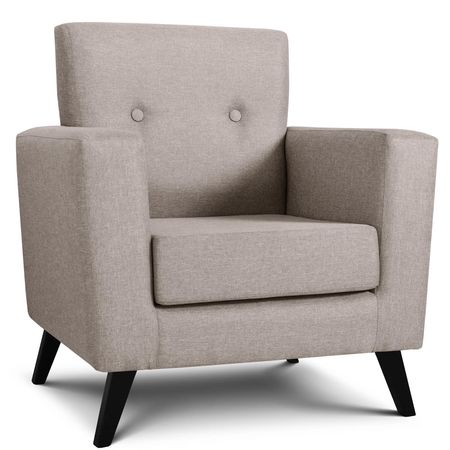 Sillón 1 Cuerpo Escandinavo Enrique Tapizado Aspen Arena Espácity