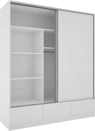 Placard Muebles Orlandi 2P 3120 182Cm Blanco