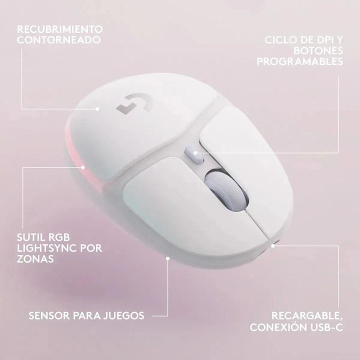 Mouse Inalambrico G705 Logitech G Lightspeed Bluetooth Gamer - Vista 3