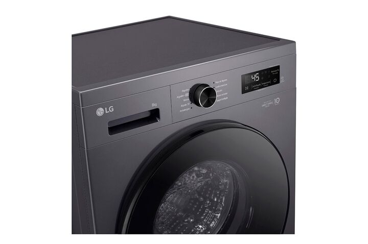 Lavarropas Automático LG Wm80mvfs6 8kg 1200rpm Inverter Gris Oscuro - Vista 10