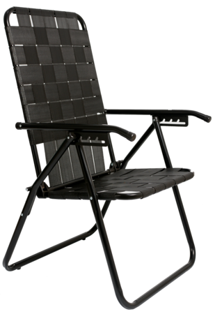 REPOSERA DESCANSAR 1' ALUM-BLACK/CINTAS/5P (80042 BLACK)