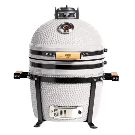 Kamado Kadu 15 Blanco con funda - BBQ Grill