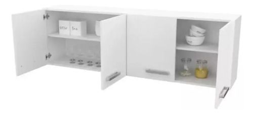 Alacena 4 Puertas 1.60 Dl626 Blanco Delos - Vista 2