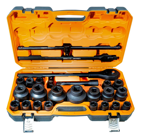 Juego Bocallaves Y Accesorios 26 Piezas Lusqtoff L5734 Acero