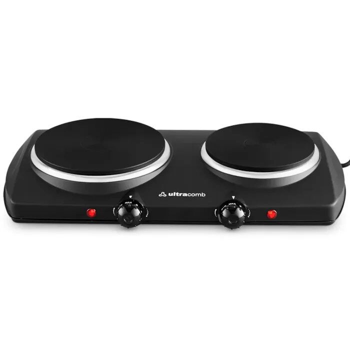 Anafe Electrico Ultracomb 2 Hornallas 1500/750W Negro AN-6600 - Vista 1