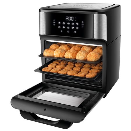 Freidora De Aire Horno 12Lts Panel Digital Negro Mondial