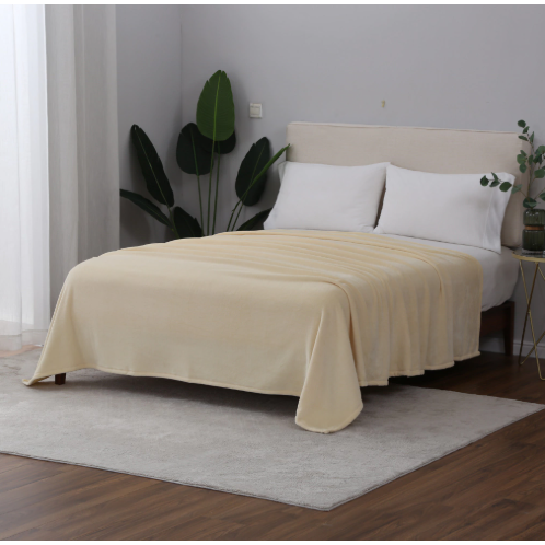 Frazada super suave 1 plazas y media NATURAL - Vista 2