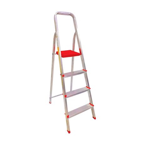 ESCALERA BOTAFOGO DE ALUMINIO DE 4 ESCALONES TIPO TIJERA