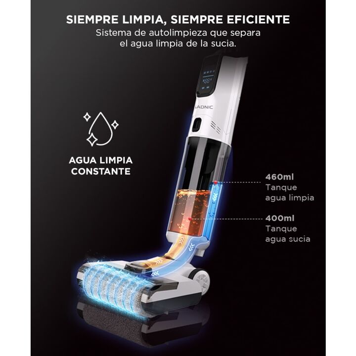 Aspiradora Vertical Trapeadora Gadnic 2 en 1 Aspira en Seco y Húmedo - Vista 5