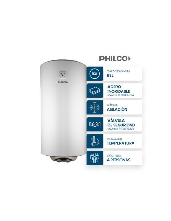 TERMOT ELECT PHILCO PHTE100B2 DC CI 100LTS - Vista 2