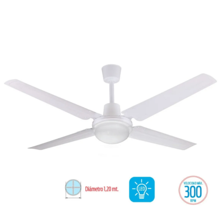 VENTILADOR DE TECHO LILIANA VTHB114R CON CONTROL REMOTO 4 ASP