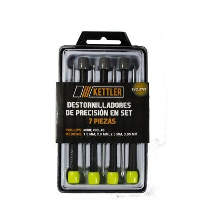 Juego de destornilladores de precisión  de 7 piezas Kettler EVOL2770