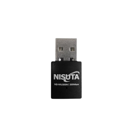 ADAPTADOR DE WI-FI NISUTA 300MBPS (C:NEGRO NSWIU300N)