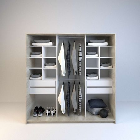 Vestidor 1,80m 4 Cajones Nevado Everest