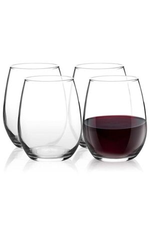 Set X 4 Vaso Vidrio 440 cc Agua Tragos Pasabahce Amber