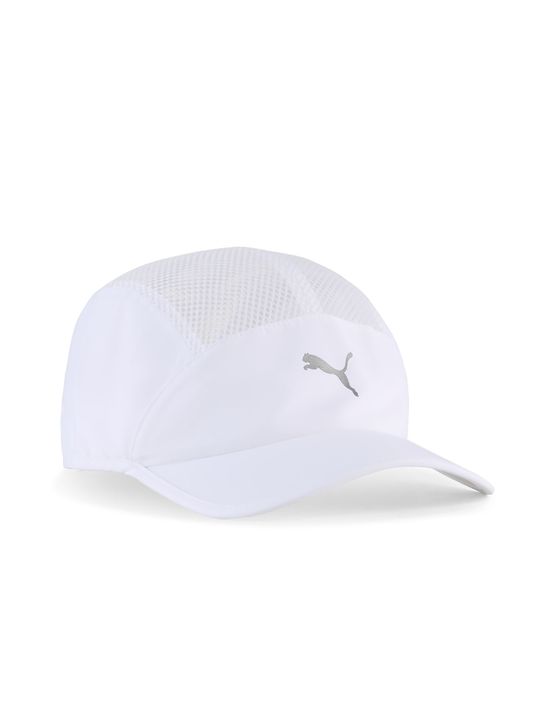 Gorra Puma Short Visor Unisex Running Blanco - Vista 1