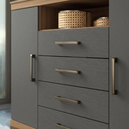 COMODA MASTER  JATOBA GRAFITO