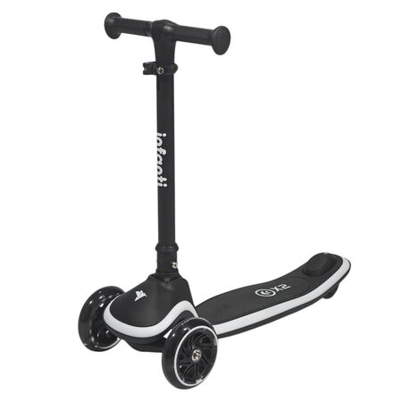 Monopatín plegable con luces LED Infanti negro