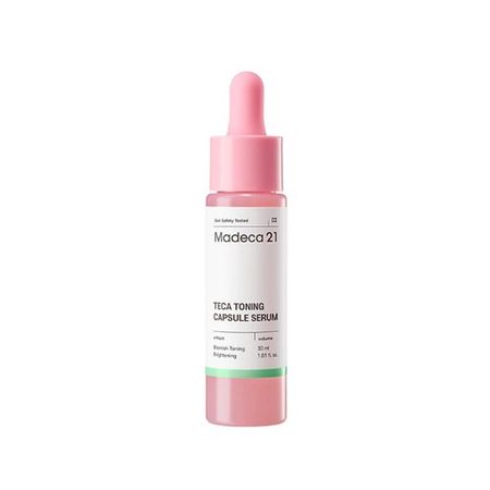 MADECA21 Teca Toning Capsule Serum 30ml - Serum Facial Iluminador y Suavizante con Niacinamida