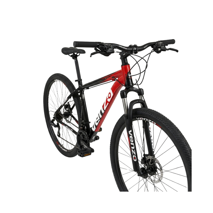 Bicicleta MTB Venzo Ahead Talle M R29 21V Shimano Negro Rojo Disco Mec. - Vista 4
