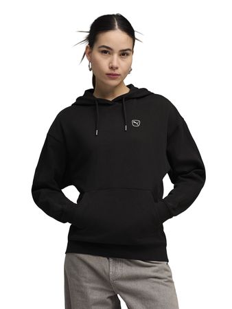 Buzo Puma Essentials Elevated Comfort Sportstyle Mujer Moda Negro
