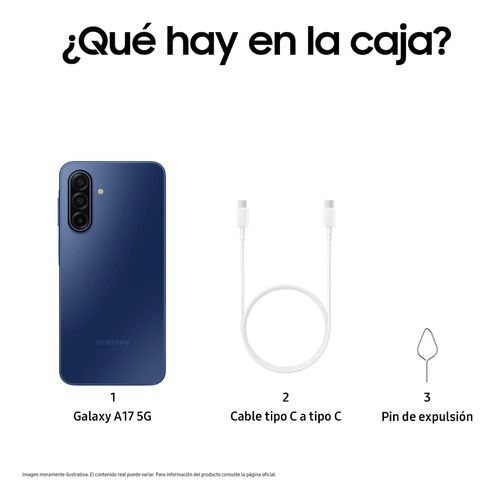 Celular Samsung Galaxy A17 5G (256+8GB) Blue Azul - Vista 5