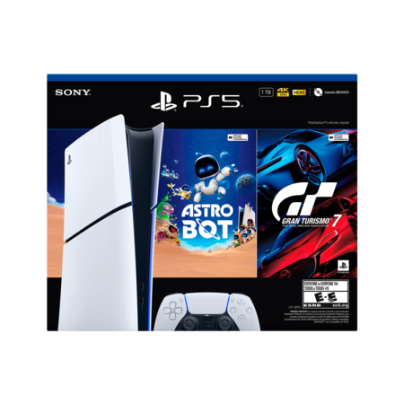 Consola Playstation 5 Slim Digital PS5 Juegos Astro Bot Gt7